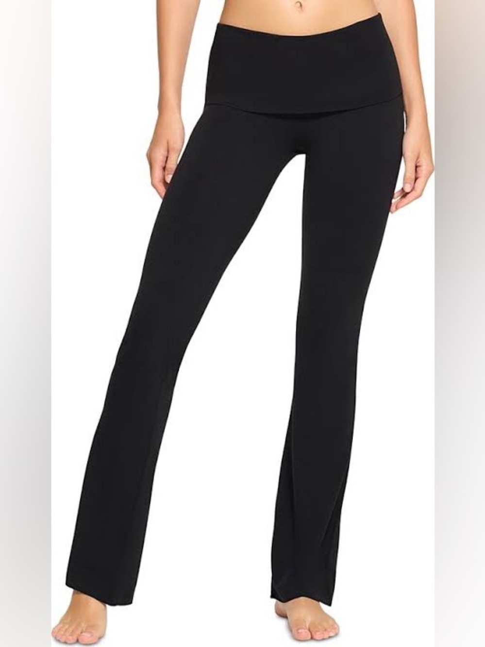 SKIMS fold over waist band Stretch Bootcut Pants
